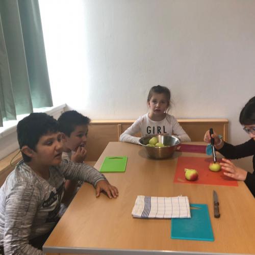 Projekt Apfel: schneiden