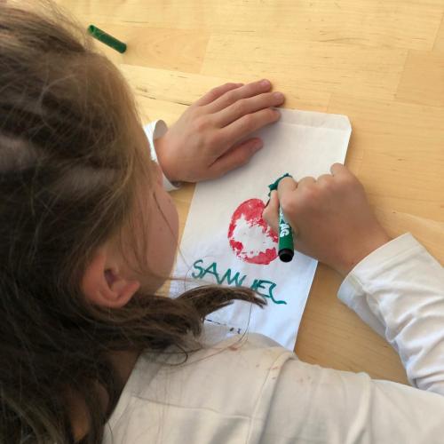 Projekt Apfel: Tischdeko 2E