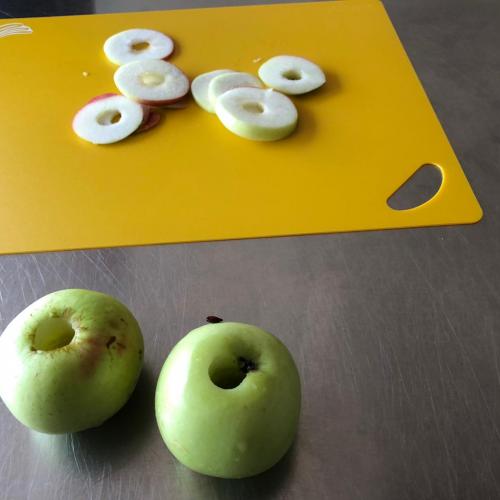 Projekt Apfel: Vorbereitung zum Trocknen