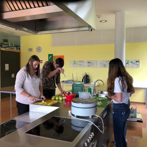 Projekt Apfel: Vorbereitung zum Trocknen