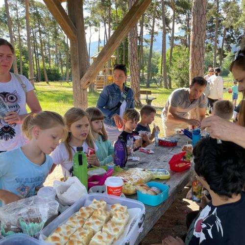 Abschied Livia und Matteo