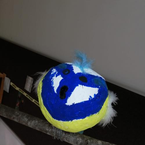 Vögel aus Pappmaché