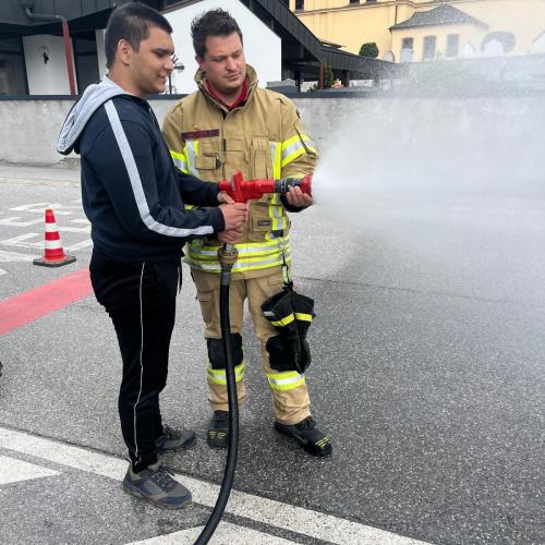 Bei der Feuerwehr