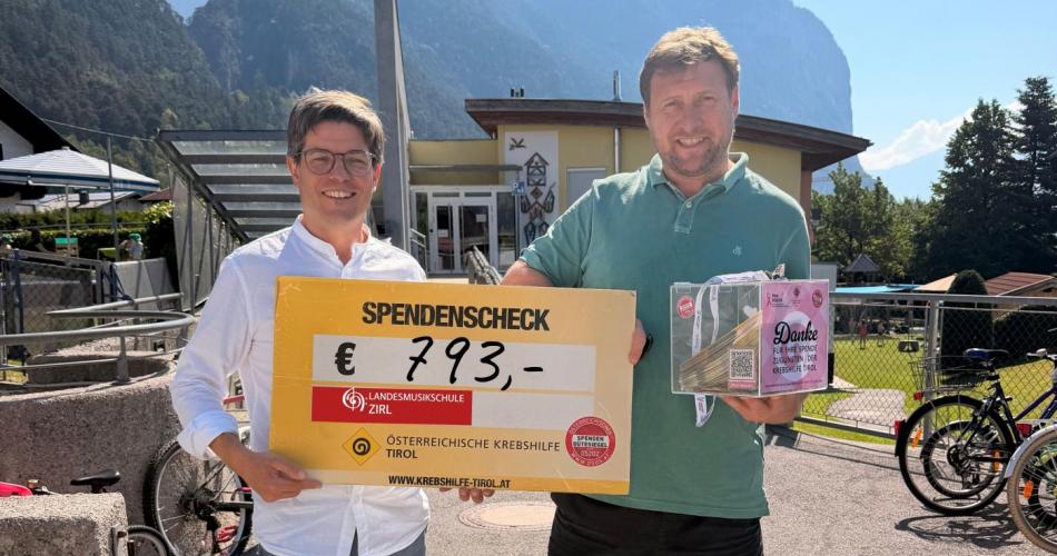 übergabe scheck